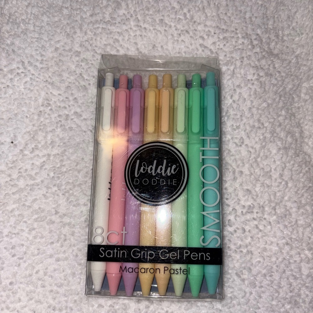 Loddie Doddie Satin Grip Gel Pens - 8 Pack
